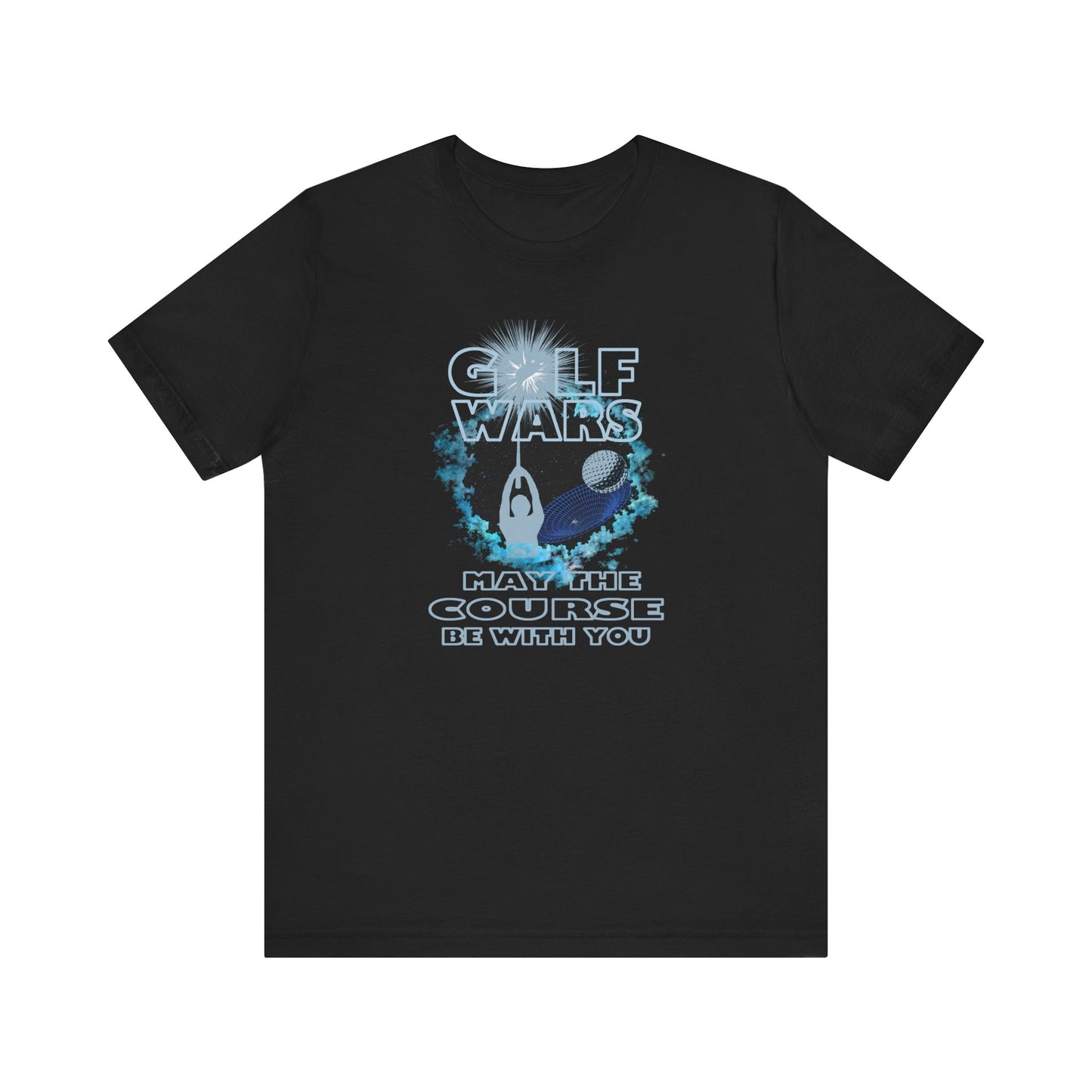 Golf Wars Tee, Unisex T-Shirt, Funny Golf Shirt, Gift for Golfers, May the Course Be with You, Golfing Humor Apparel