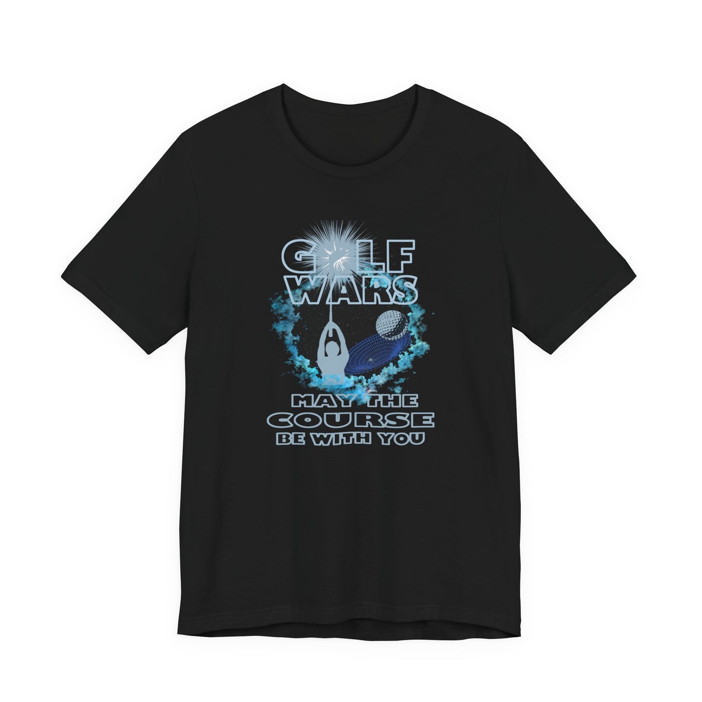 Golf Wars Tee, Unisex T-Shirt, Funny Golf Shirt, Gift for Golfers, May the Course Be with You, Golfing Humor Apparel
