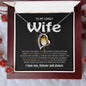 To My Lovely Wife - Best Life Partner - Forever Love Necklace