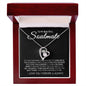 To My Beautiful Soulmate Find You Sooner And Love You Longer Starburst Forever Necklace