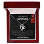 To My Beautiful Girlfriend Valentines Card Message Diamond Heart Necklace From Soulmate