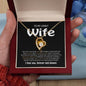 To My Lovely Wife - Best Life Partner - Forever Love Necklace