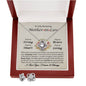 Gift For Bonus Mom Mother in Law From Son in Law or Daughter in Law Love Knot Necklace & Earring Set