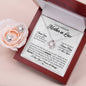 Gift For Mother in Law From Bride or Groom Love Knot Necklace and Earring Gift Set