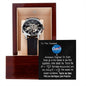 Gift For Dad From Son Aerospace Engineer Men's Open Face Watch Gears Unique Dad Gift
