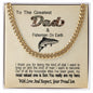 Unique Gift For Dad From Son Fisherman Cuban Link Chain Dad Gift