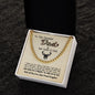 Unique Gift For Dad From Daughter Cuban Link Chain Deer Hunting Dad Gift