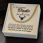 Unique Gift For Dad From Daughter Cuban Link Chain Deer Hunting Dad Gift