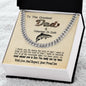 Unique Gift For Dad From Son Fisherman Cuban Link Chain Dad Gift