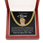 To my amazing Son - I - Love You - Cuban Link Chain Gift
