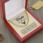 Unique Gift For Dad From Daughter Cuban Link Chain Deer Hunting Dad Gift