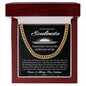 To My Amazing Soulmate You Are My Sun Cuban Link Chain Gift