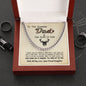Unique Gift For Dad From Daughter Cuban Link Chain Deer Hunting Dad Gift