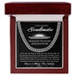 To My Amazing Soulmate You Are My Sun Cuban Link Chain Gift