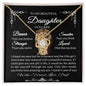 Gift For Daughter From Proud Dad Love Knot Necklace Lion And Cub
