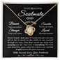 Gift For Soulmate Wife Or Girlfriend From Proud Lover Love Knot Necklace Gift