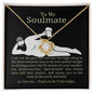 To My Soulmate I'll Love You To The Ends Of The Earth And Back Love Knot Necklace