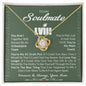 To My Soulmate You're My #1 Draft Pick You're The Best Thing Love Knot Necklace Love Gift