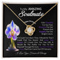 To My Amazing Soulmate February Birth Month Flower Love Knot Necklace