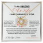 To My Amazing Wife I Love You Forever Love Knot Necklace Gift