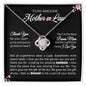 WEDDING GIFT FOR AWESOME MOTHER-IN-LAW FROM BRIDE OR GROOM LOVE KNOT NECKLACE