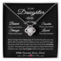 Gift To Daughter From Proud Father My Life's Trophy Love Knot Necklace Gift From Dad To Daughter