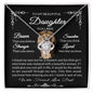 Gift For Daughter From Proud Dad Love Knot Necklace Lion And Cub