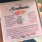 To My Soulmate I Want To Be Your Last Everything Love Knot Necklace Gift