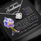 To My Amazing Soulmate February Birth Month Flower Love Knot Necklace