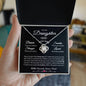 Gift To Daughter From Proud Father My Life's Trophy Love Knot Necklace Gift From Dad To Daughter