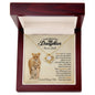 To My Beautiful Daughter I Will Always Have Your Back Personalized Love Knot Gift