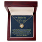 To My Smokin' Hot Wife You're The Best Thing That Ever Happened To Me Love Knot Necklace Gift