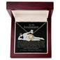 To My Soulmate I'll Love You To The Ends Of The Earth And Back Love Knot Necklace