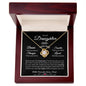 Gift To Daughter From Proud Father My Life's Trophy Love Knot Necklace Gift From Dad To Daughter