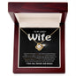 To My Lovely Wife Falling In Love With You Was Beyond My Control Love Knot Necklace