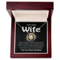 To My Lovely Wife - Best Life Partner - Forever Love Necklace