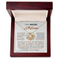 To My Amazing Mom I Love You More Than You Know Love Knot Necklace Gift For Mom