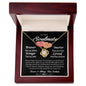 To My Soulmate: I Love You Forever Love Knot Necklace