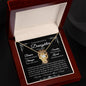 Gift For Daughter From Proud Dad Love Knot Necklace Lion And Cub
