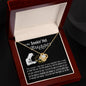 Beautiful Welder's Gift To A Soulmate Emotion Triggering Love Knot Necklace Gift