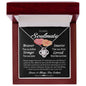 To My Soulmate: I Love You Forever Love Knot Necklace
