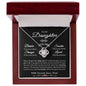 Gift To Daughter From Proud Father My Life's Trophy Love Knot Necklace Gift From Dad To Daughter