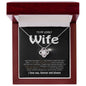 To My Lovely Wife Falling In Love With You Was Beyond My Control Love Knot Necklace