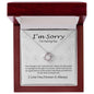 To My Forever Love I'm Sorry For Hurting You Love Knot Necklace