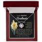 To My Amazing Soulmate March Birth Month Flower Love Knot Necklace