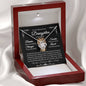 Gift For Daughter From Proud Dad Love Knot Necklace Lion And Cub