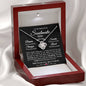 Gift For Soulmate Wife Or Girlfriend From Proud Lover Love Knot Necklace Gift