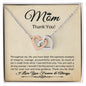 Gift For Mom From Son Or Daughter Double Heart Necklace Mom Gift