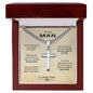To My Man Cuban Link Cross Chain You Are The One I Want To Be With