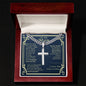 To My Man You Are My Life Cuban Link Cross Chain Gift